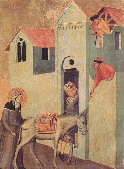 Beata Umilta Transport Bricks to the Monastery, Pietro Lorenzetti